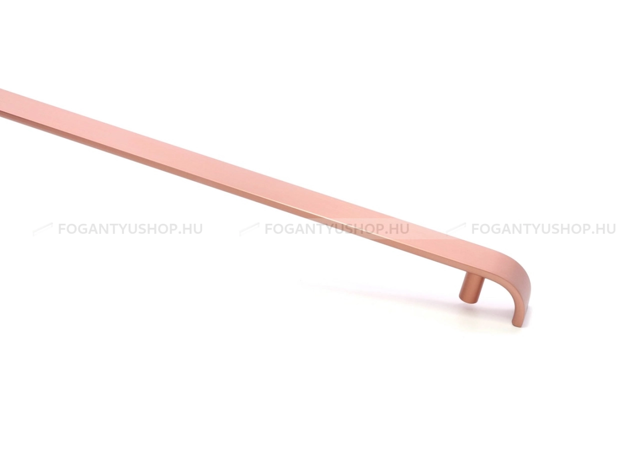 RUJZ DESIGN Bútor fogantyú - 882 568.28 - furattáv 882 mm - Szálcsiszolt rosegold  - Alumínium - Egy méretben gyártott színes fém bútorfogantyú
