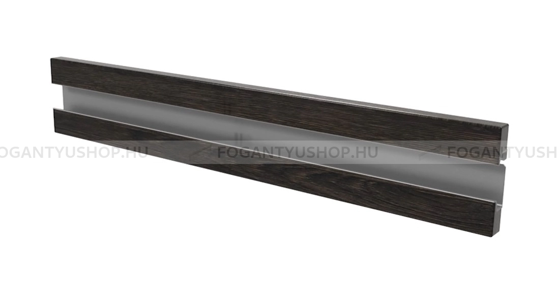 RUJZ DESIGN Fogantyú - us 2159C - 1 furatos - Alumínium MCrE - Alumínium - Bútorajtó élébe marható, süllyeszthető fém fogantyú