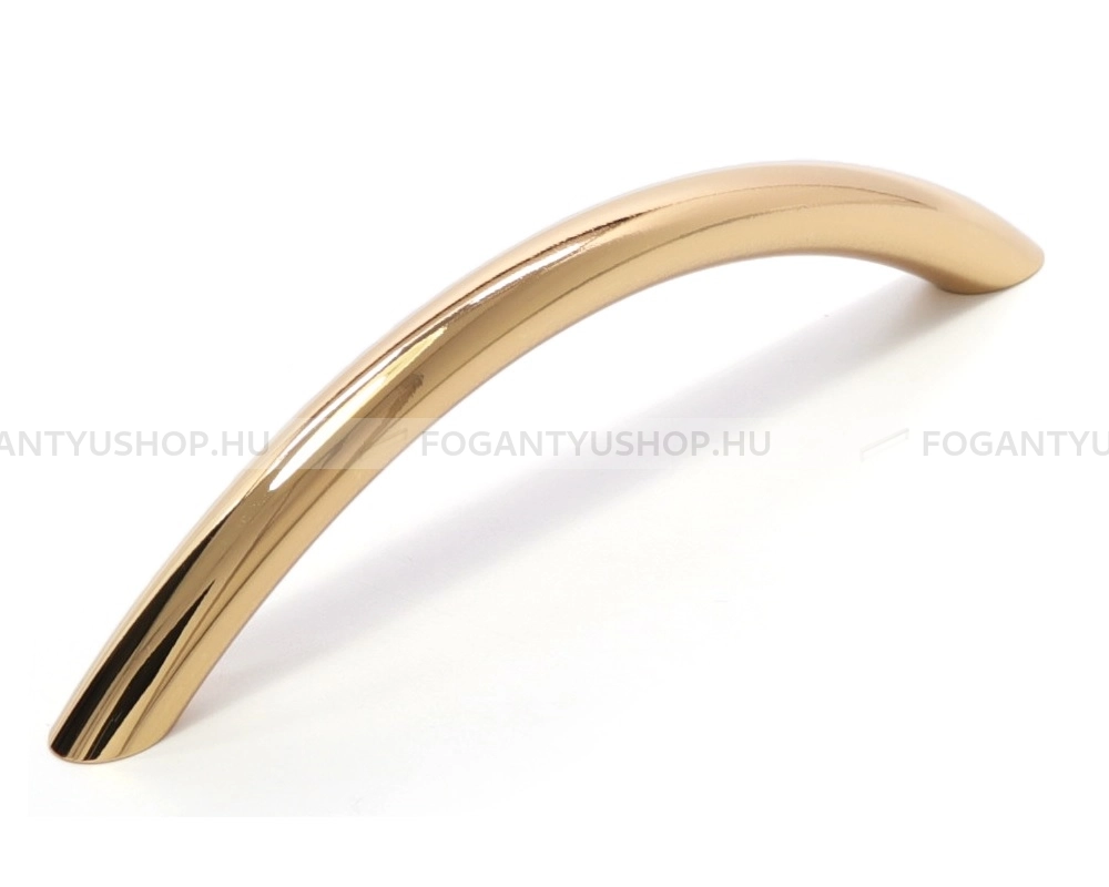 RUJZ DESIGN Bútorfogantyú - 96 219.08 - furattáv 96 mm - Fényes arany  - Alumínium - Egy méretben gyártott színes fém bútorfogantyú