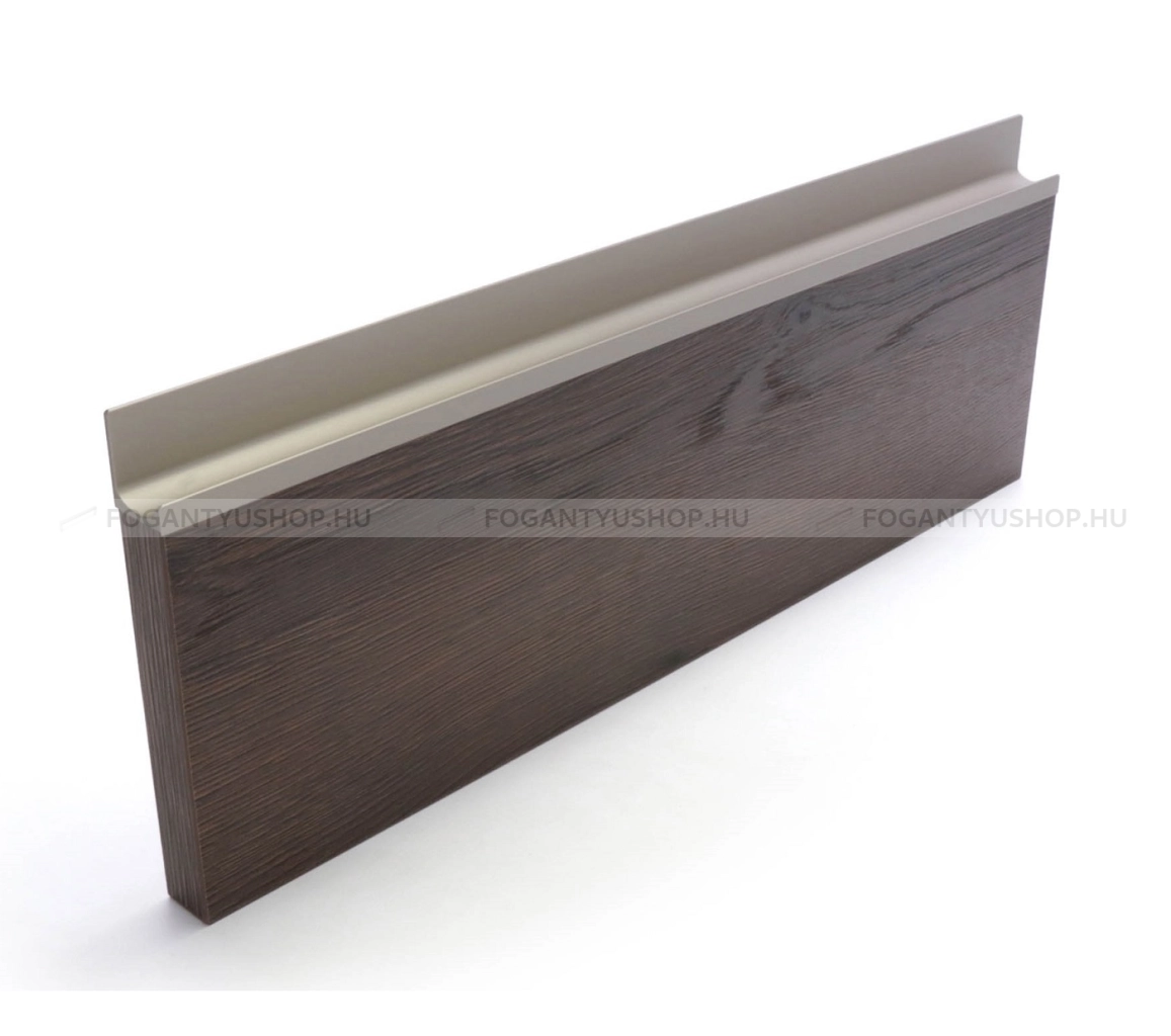 RUJZ DESIGN Bútor fogantyú - us 2198B - 1 furatos - Ezüst Silver - Alumínium - Darabolható fém bútorfogantyú (fogantyú profil)