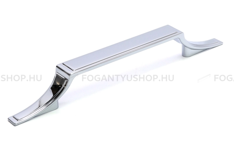 RUJZ DESIGN Fogantyú - 128 667.20 - furattáv 128 mm - Fényes króm Cr - Zamak fém ötvözet - Egy méretben gyártott fém bútorfogantyú