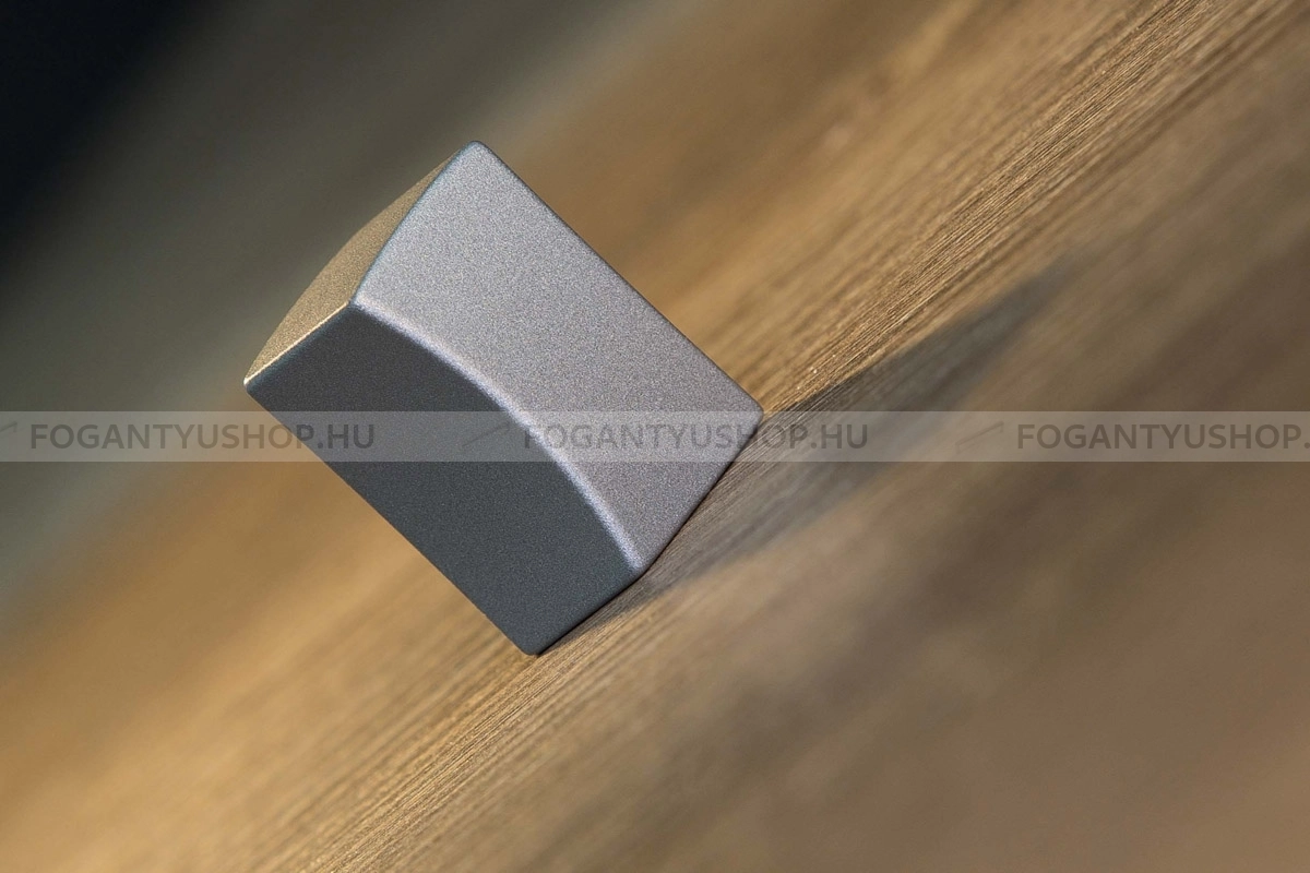 RUJZ DESIGN Gomb fogantyú - 832.28 - 1 furatos - Matt nikkel MNiL - Zamak fém ötvözet - Fém gombfogantyú, bútorgomb (szögletes, kerek)