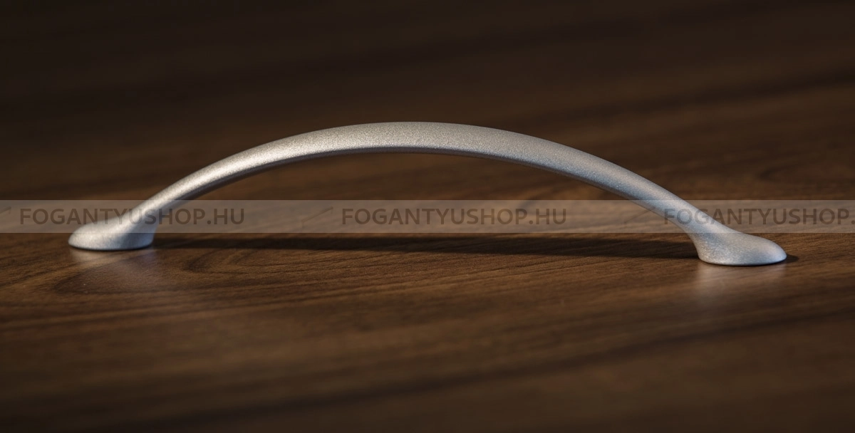RUJZ DESIGN Fogantyú - 128 320.14 - furattáv 128 mm - Matt nikkel MNiL - Zamak fém ötvözet - Egy méretben gyártott fém bútorfogantyú