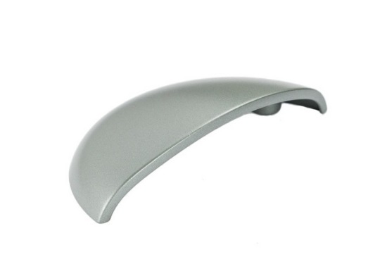 RUJZ DESIGN Bútorfogantyú - 64 337.43 - furattáv 64 mm - Ezüst inox (szálcsiszolt) SNiL - Zamak fém ötvözet - Egy méretben gyártott fém bútorfogantyú