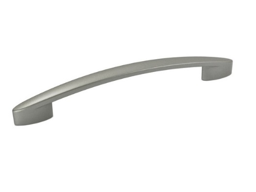 RUJZ DESIGN Bútorfogantyú - 160 360.28 - furattáv 160 mm - Matt nikkel MNiL - Zamak fém ötvözet - Egy méretben gyártott fém bútorfogantyú