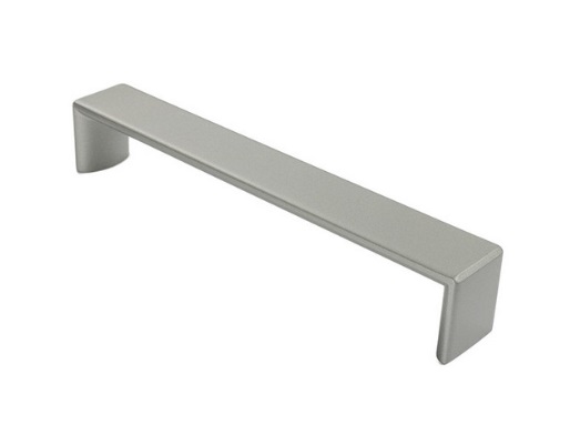 RUJZ DESIGN Bútorfogantyú - 160 495.25 - furattáv 160 mm - Matt nikkel MNiL - Zamak fém ötvözet - Egy méretben gyártott fém bútorfogantyú