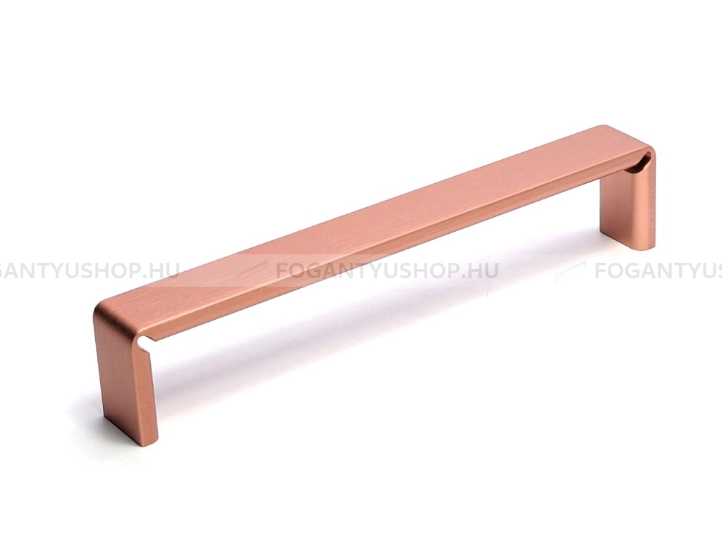 RUJZ DESIGN Bútorfogantyú - 160 573.20 - furattáv 160 mm - Szálcsiszolt rosegold  - Alumínium - Több méretben gyártott színes fém bútorfogantyú
