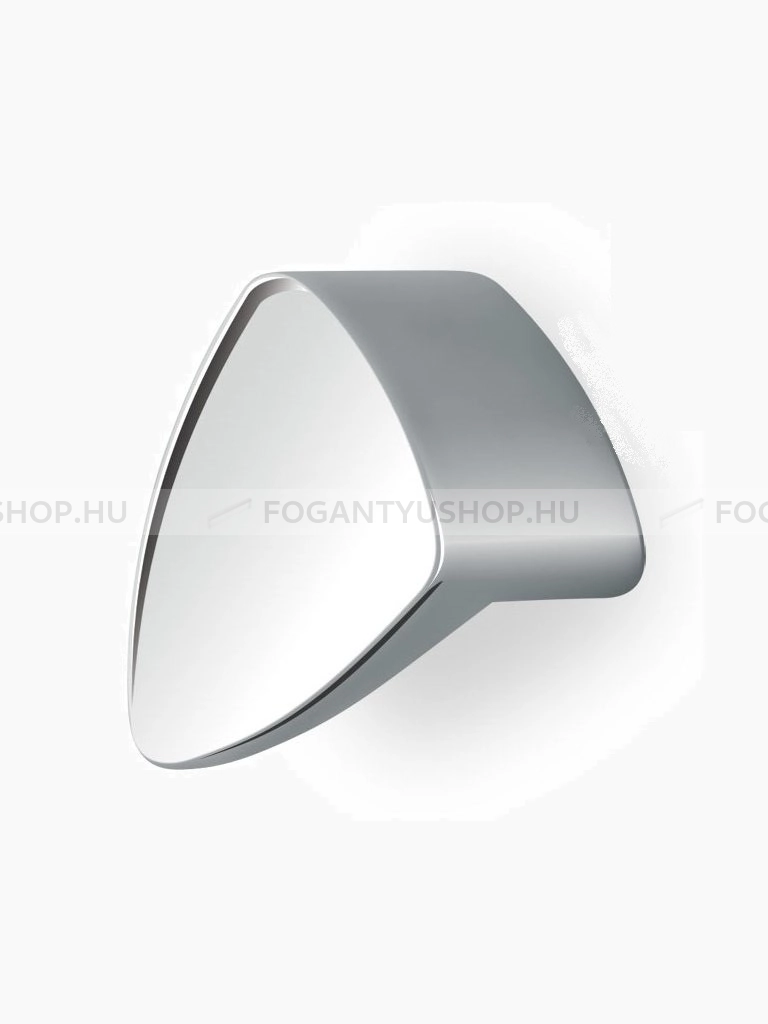 RUJZ DESIGN Gombfogantyú - 16 367.20 - furattáv 16 mm - Fényes króm Cr - Zamak fém ötvözet - Fém gombfogantyú, bútorgomb (szögletes, kerek)