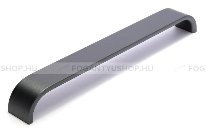RUJZ DESIGN Bútor fogantyú - 520.28 színes - Szálcsiszolt szürke  - Alumínium - Több méretben gyártott színes fém bútorfogantyú