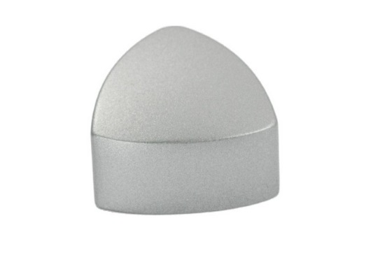 RUJZ DESIGN Gombfogantyú - 16 367.20 - furattáv 16 mm - Ezüst inox (szálcsiszolt) SNiL - Zamak fém ötvözet - Fém gombfogantyú, bútorgomb (szögletes, kerek)