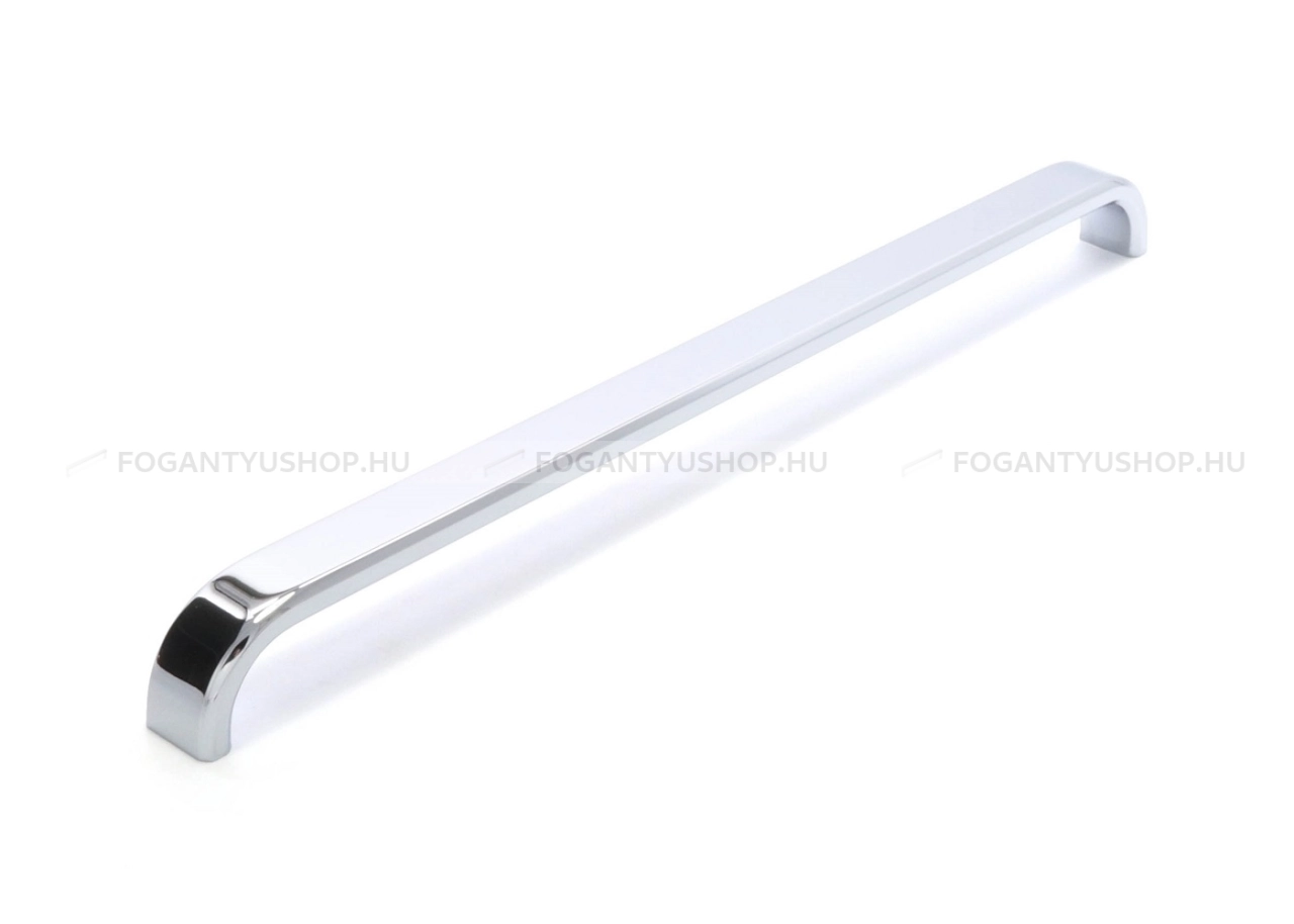 RUJZ DESIGN Bútor fogantyú - 698.20 - Fényes króm Cr - Alumínium - Több méretben gyártott fém bútorfogantyú