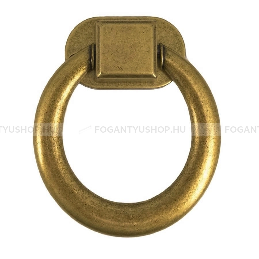 GIUSTI Bútor fogantyú - 48 WFR764V90C00D1 - furattáv 48 mm - Antik patina barna  - Zamak fém ötvözet - Klasszikus, vintage, antik fém bútorfogantyú