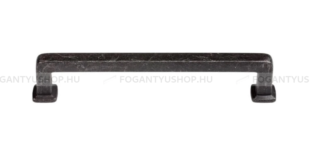 GIUSTI Fogantyú - 96 WMN78009600T2 - furattáv 96 mm - Vintage koptatott fekete Vint - Zamak fém ötvözet - Klasszikus, vintage, antik fém bútorfogantyú