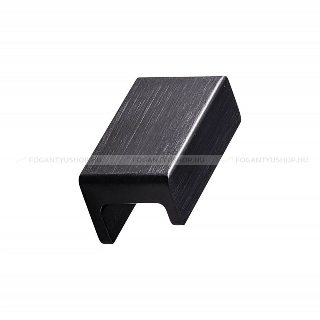 FURNIPART Bútorgomb - STATION KNOB 32 - furattáv 32 mm - Csiszolt matt fekete 76 - Alumínium - Színes fém gombfogantyú, bútorgomb