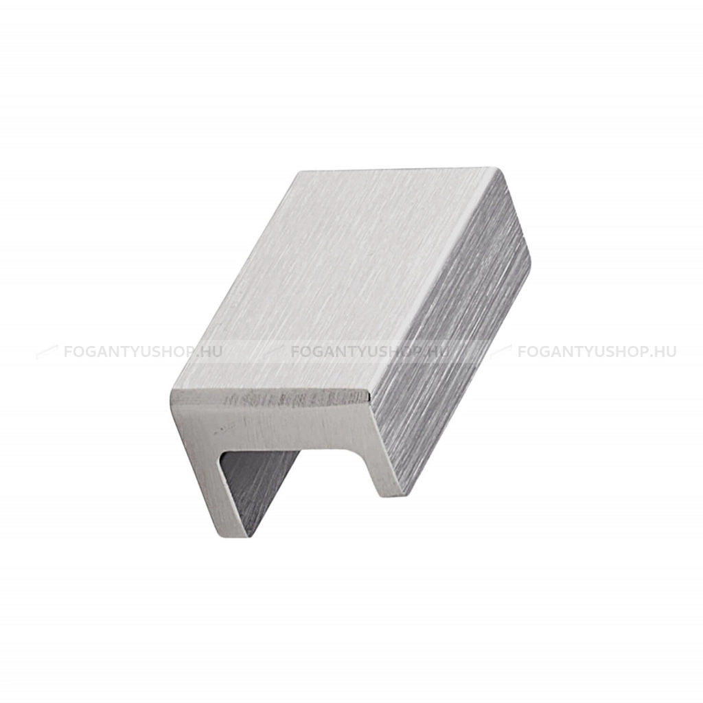 FURNIPART Bútorgomb - STATION KNOB 32 - furattáv 32 mm - Szálcsiszolt 66 - Alumínium - Fém gombfogantyú, bútorgomb (szögletes, kerek)