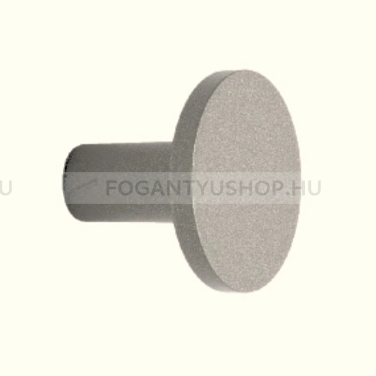 RUJZ DESIGN Gombfogantyú - 807.24 - 1 furatos - Matt nikkel MNiL - Zamak fém ötvözet - Fém gombfogantyú, bútorgomb (szögletes, kerek)