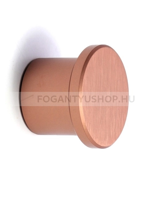 RUJZ DESIGN Bútorgomb - 850.40 - 1 furatos - Szálcsiszolt rosegold  - Alumínium - Színes fém gombfogantyú, bútorgomb