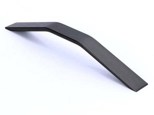 RUJZ DESIGN Fogantyú - 270 620.20 (NOEXP) - furattáv 270 mm - Fekete szálcsiszolt SatCrnE - Alumínium - Több méretben gyártott színes fém bútorfogantyú