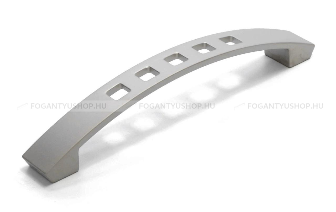 RUJZ DESIGN Bútorfogantyú - 128 321.18 - furattáv 128 mm - Matt nikkel MNiL - Zamak fém ötvözet - Egy méretben gyártott fém bútorfogantyú