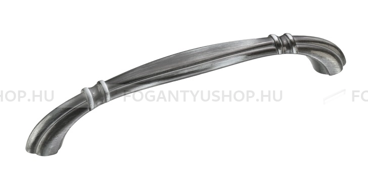 RUJZ DESIGN Bútor fogantyú - 128 681.15 - furattáv 128 mm - Vintage koptatott fekete Vint - Zamak fém ötvözet - Klasszikus, vintage, antik fém bútorfogantyú