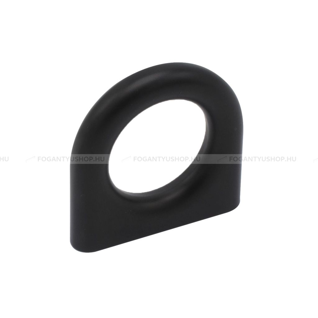 FURNIPART Gomb fogantyú - LUCK KNOB 32 Festett 9005 - furattáv 32 mm - Fekete 9005 - Zamak fém ötvözet - Színes fém gombfogantyú, bútorgomb