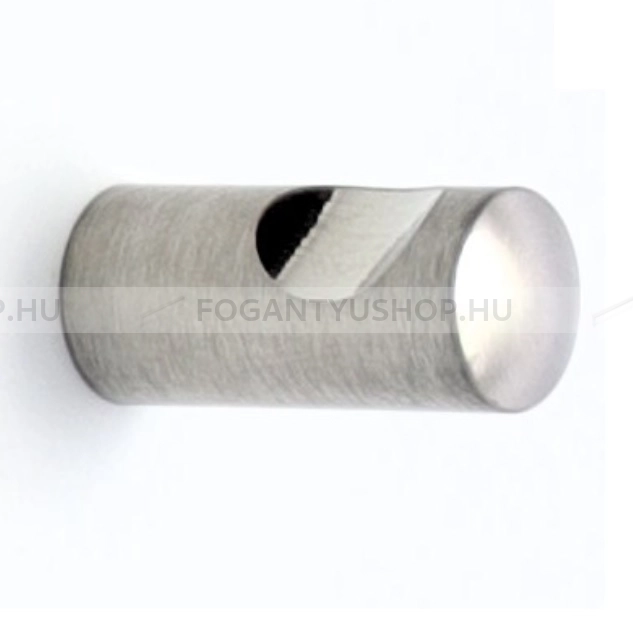 RUJZ DESIGN Bútorgomb - 805.13L - 1 furatos - Szálcsiszolt nikkel NisatE - Alumínium - Fém gombfogantyú, bútorgomb (szögletes, kerek)