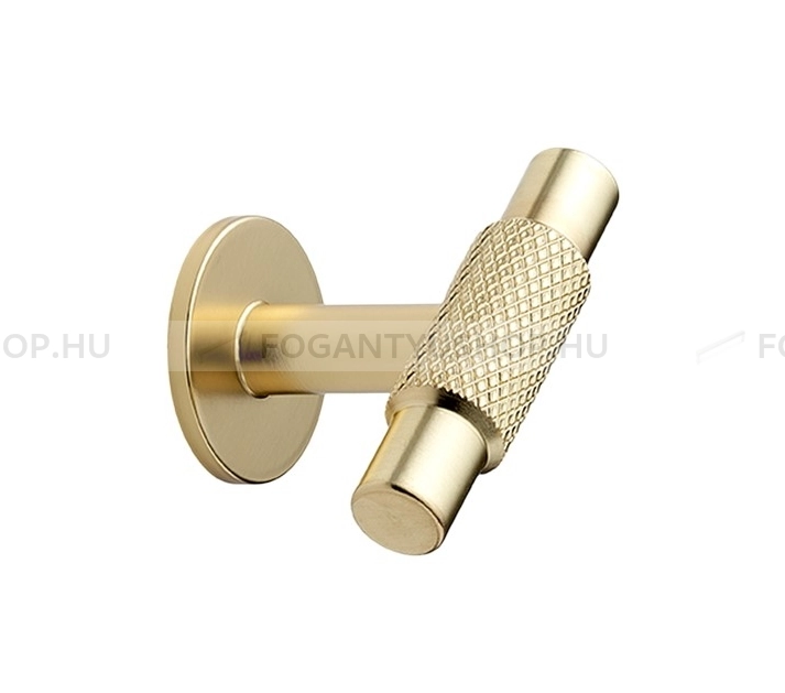FURNIPART Gombfogantyú - MANOR 34 - 1 furatos - Arany 34 - Zamak fém ötvözet - Színes fém gombfogantyú, bútorgomb