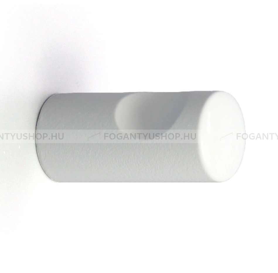 RUJZ DESIGN Gombfogantyú - 805.13L WhiteL Festett WhiteL - 1 furatos - Festett fehér WhiteL - Alumínium - Színes fém gombfogantyú, bútorgomb