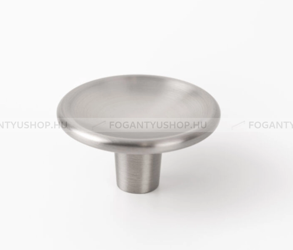 VIEFE Gomb fogantyú - DISC - Csiszolt nikkel Z23 - Zamak fém ötvözet - Fém gombfogantyú, bútorgomb (szögletes, kerek)