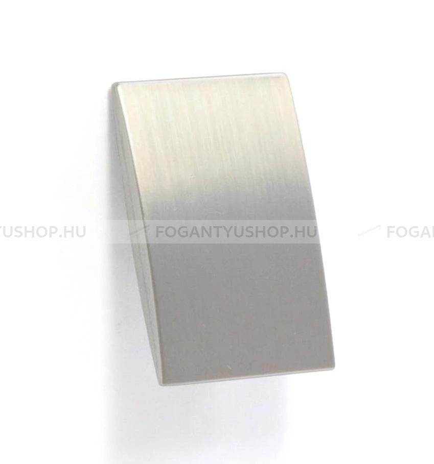 RUJZ DESIGN Gombfogantyú - 825.32 - 1 furatos - Ezüst inox (szálcsiszolt) SNiL - Zamak fém ötvözet - Fém gombfogantyú, bútorgomb (szögletes, kerek)