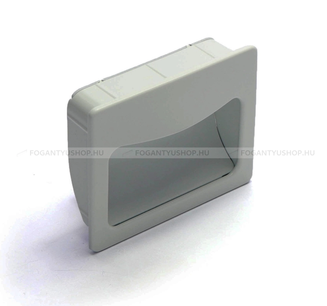 RUJZ DESIGN Bútorfogantyú - 32 u6.56 45 - furattáv 32 mm - Matt króm MCrL - Zamak fém ötvözet - Bútorajtó felületébe marható, süllyeszthető fém fogantyú