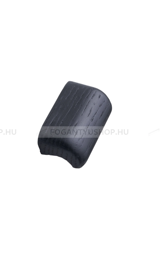 FURNIPART Bútorfogantyú - GLOVE KNOB 32 Feketére pácolt tölgyfa - furattáv 32 mm - Fekete, Feketére pácolt tölgyfa  - Fa - Fa bútorfogantyú
