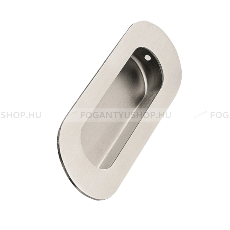 FURNIPART Bútor fogantyú - LETTERBOX - 1 furatos - Ezüst inox (szálcsiszolt) SNiL - Inox - Bútorajtó felületébe marható, süllyeszthető fém fogantyú