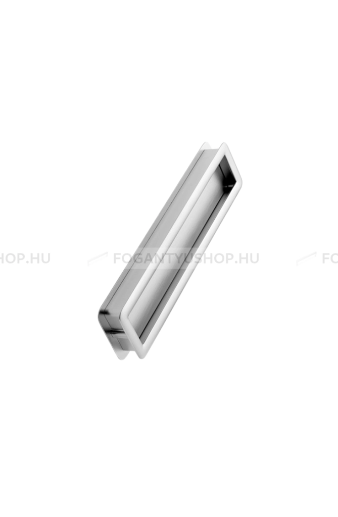 FURNIPART Fogantyú - TUB STRAIGHT 190 - furattáv 190 mm - Szálcsiszolt 66 - Zamak fém ötvözet - Bútorajtó felületébe marható, süllyeszthető fém fogantyú