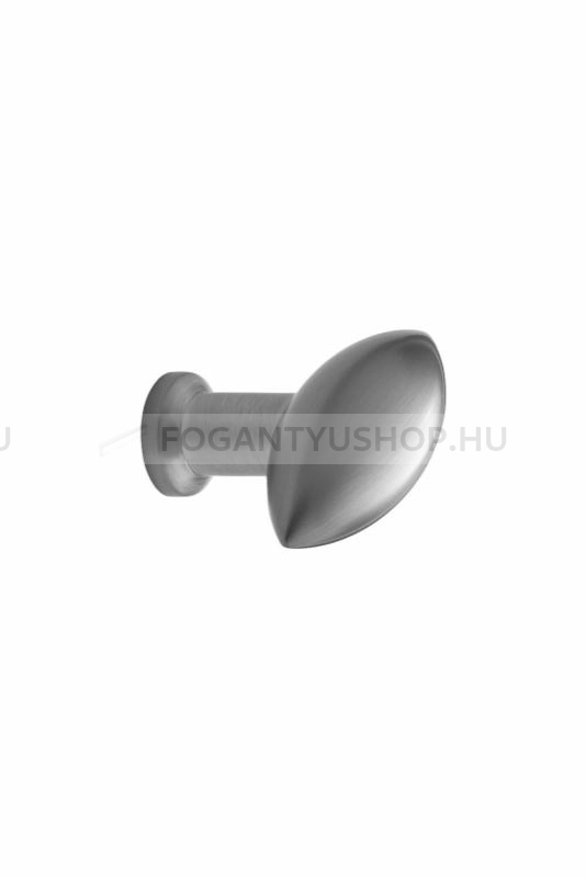 FURNIPART Gomb fogantyú - ZEPPELIN - 1 furatos - Ezüst inox (szálcsiszolt) SNiL - Zamak fém ötvözet - Fém gombfogantyú, bútorgomb (szögletes, kerek)