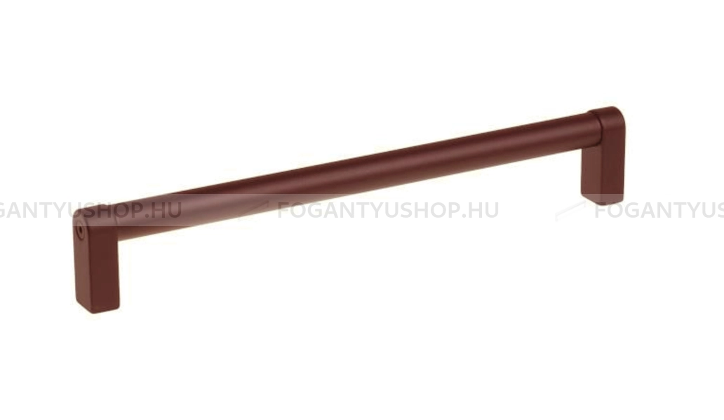 SCHWINN Bútorfogantyú - 128 Z409 - furattáv 128 mm - Kávé barna  - Zamak fém ötvözet - Egy méretben gyártott színes fém bútorfogantyú