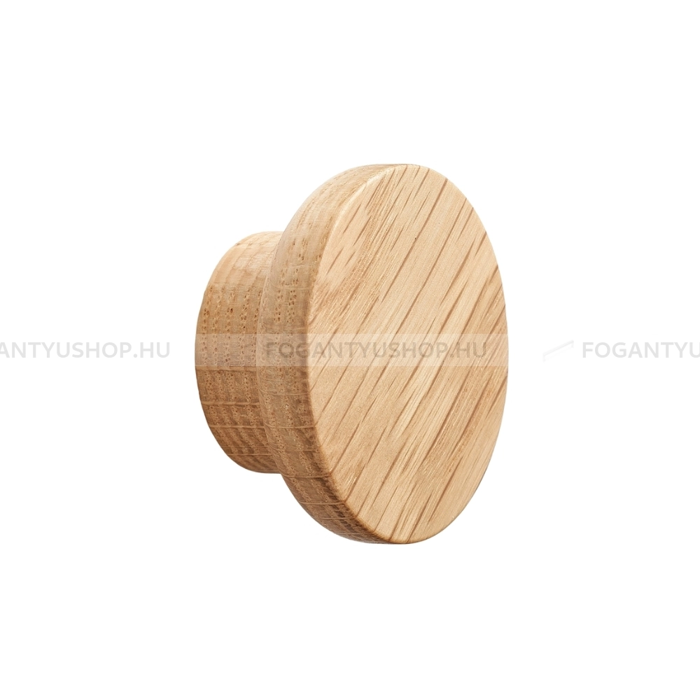 FURNIPART Bútor fogantyú - CIRCLE WOOD Tölgyfa - 1 furatos - Lakkozott tölgy 052 - Fa - Fa bútorfogantyú