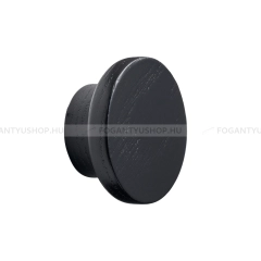 FURNIPART Fogantyú - CIRCLE WOOD - 1 furatos - Fekete - Fa - Fa bútorfogantyú