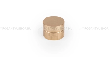 VIEFE Gomb fogantyú - POINT - 1 furatos - Szálcsiszolt pezsgő  - Alumínium - Színes fém gombfogantyú, bútorgomb