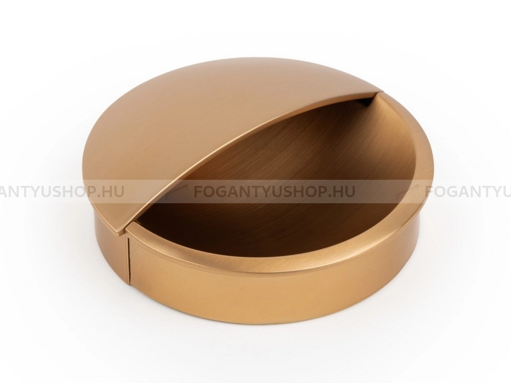 VIEFE Fogantyú - LIDD 48 - furattáv 48 mm - Csiszolt pezsgő Z618 - Zamak fém ötvözet - Bútorajtó felületébe marható, süllyeszthető színes fém fogantyú