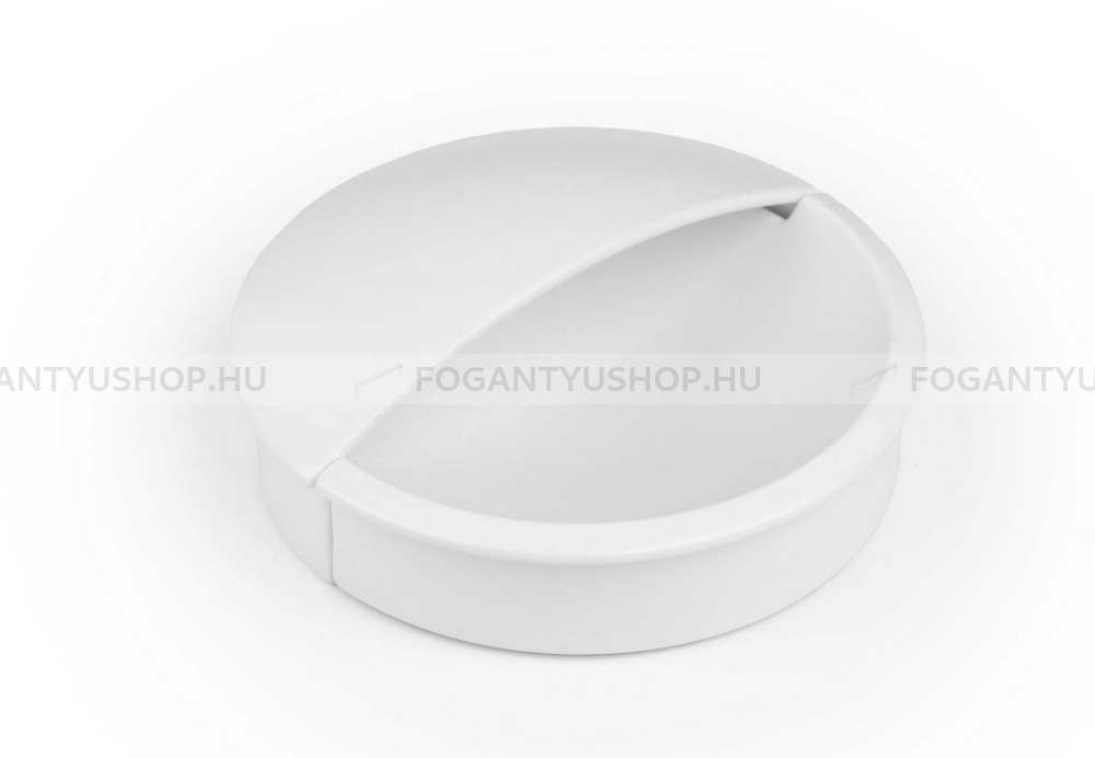 VIEFE Fogantyú - LIDD 48 Festett - furattáv 48 mm - Matt fehér ZM1 - Zamak fém ötvözet - Bútorajtó felületébe marható, süllyeszthető színes fém fogantyú