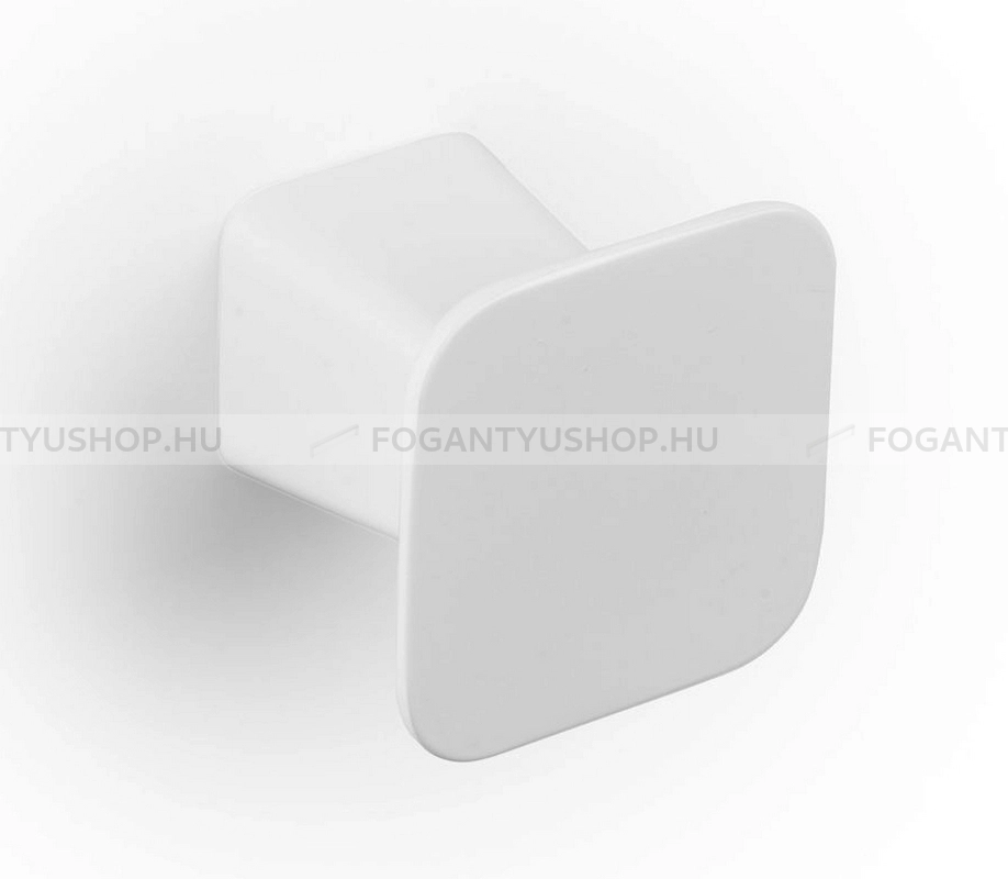 VIEFE Gomb fogantyú - PRISM Festett - 1 furatos - Matt fehér ZM1 - Zamak fém ötvözet - Színes fém gombfogantyú, bútorgomb