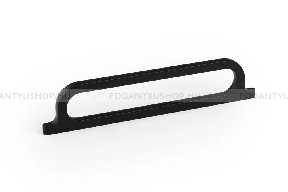 VIEFE Bútor fogantyú - OMEGA 160 Festett - furattáv 160 mm - Matt fekete ZM2 - Zamak fém ötvözet - Egy méretben gyártott színes fém bútorfogantyú