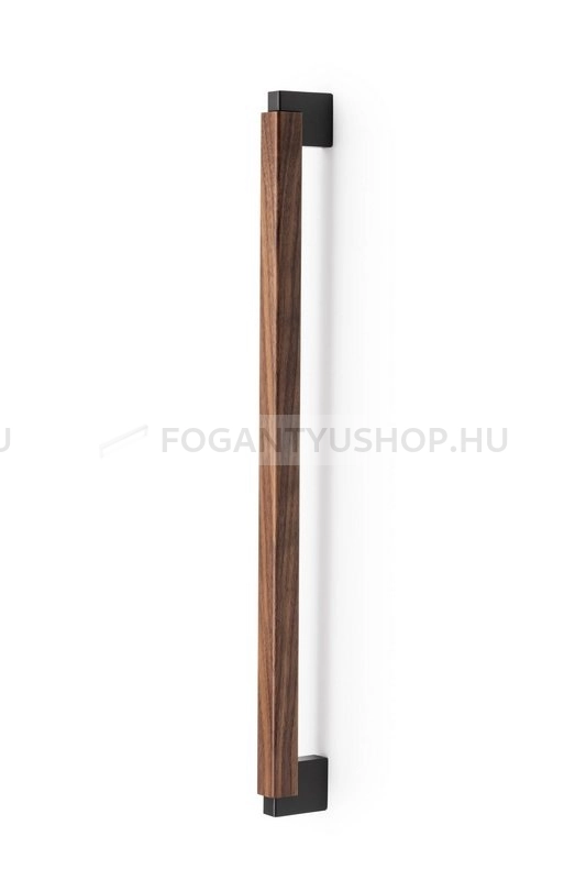VIEFE Bútor fogantyú - Egy oldalról DUO BIG - Csiszolt láva szürke - Dió   NM2717 - Fa, Alumínium - Egy oldalról szerelhető bútorfogantyú (nem látszik csavar)