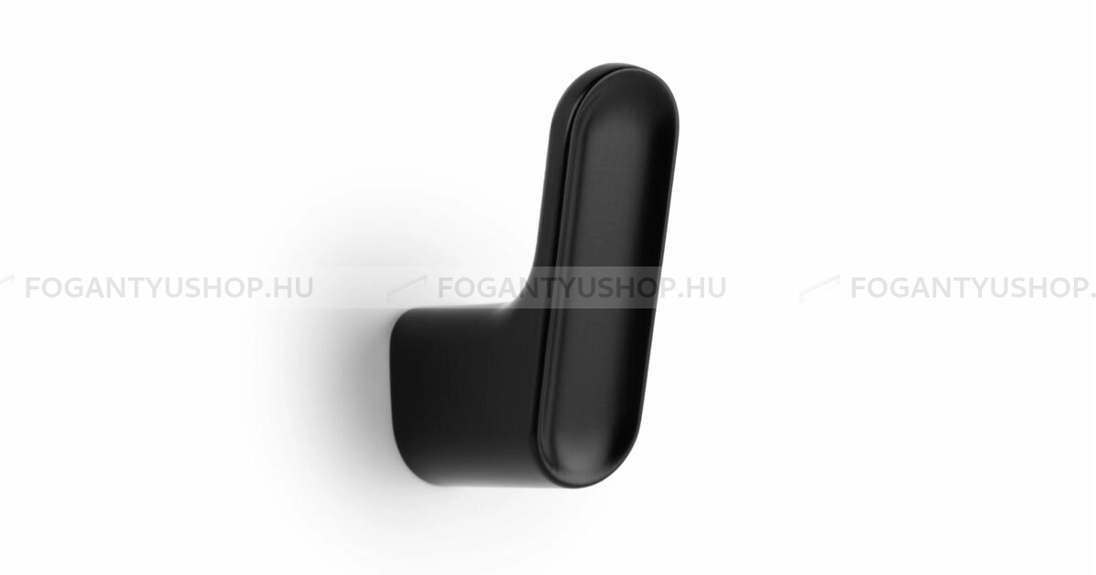 VIEFE Kabát fogas - LUV Festett - Matt fekete ZM2 - Zamak fém ötvözet - Egy akasztós fogas