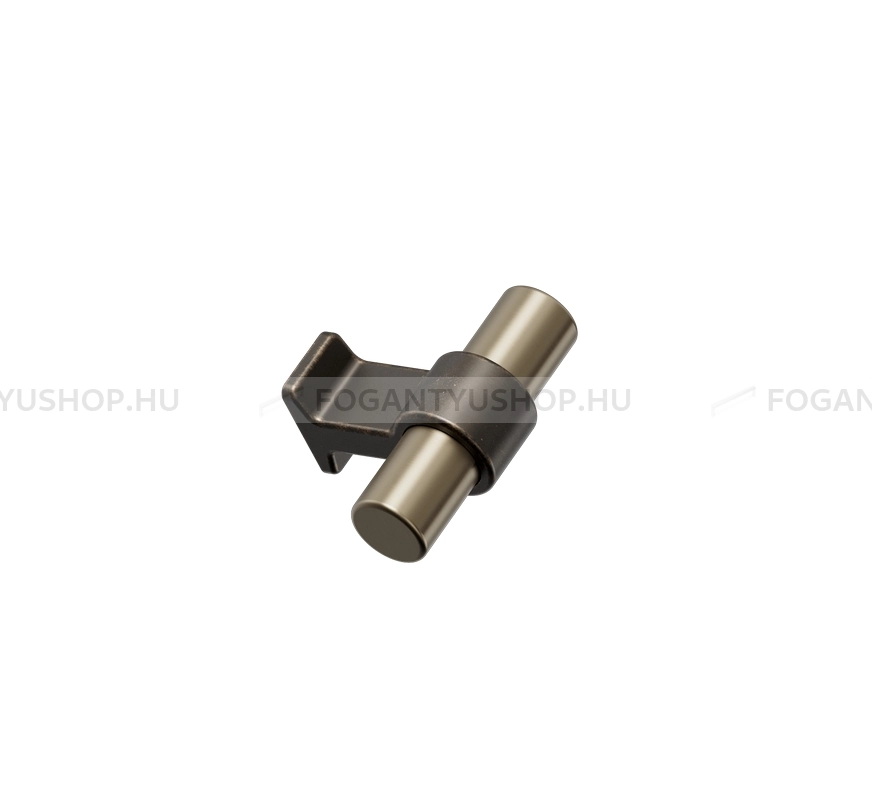 FURNIPART Bútorgomb - BOND Finoman 23 Finoman 30 - 1 furatos - Antik barna 23 + Finoman csiszolt sárgaréz 30 - Alumínium - Színes fém gombfogantyú, bútorgomb