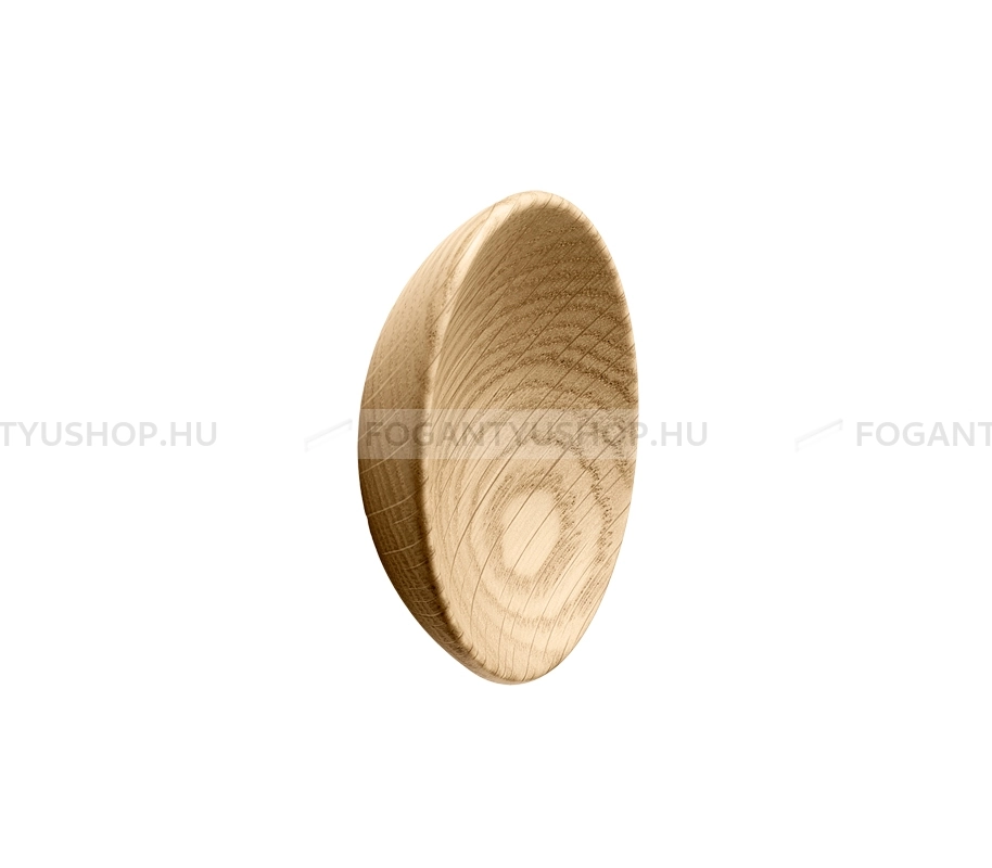 FURNIPART Bútorfogantyú - BOWL Tölgyfa - 1 furatos - Tölgyfa hrast - Fa - Fa bútorfogantyú