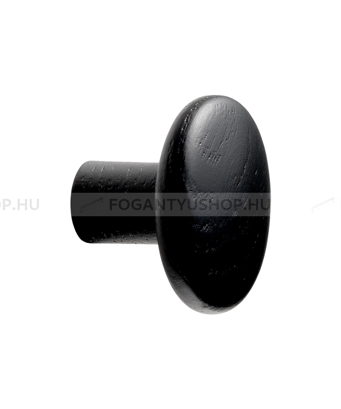 FURNIPART Bútor fogantyú - BRUTUS - 1 furatos - Feketére pácolt kőrisfa  - Fa - Fa bútorfogantyú