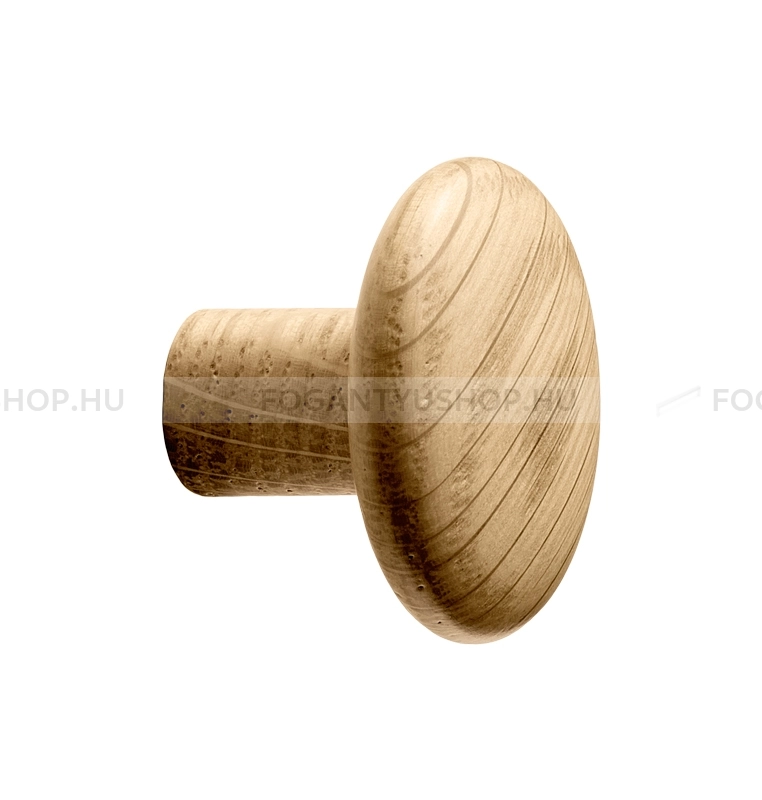 FURNIPART Bútorfogantyú - BRUTUS Tölgyfa - 1 furatos - Tölgyfa hrast - Fa - Fa bútorfogantyú