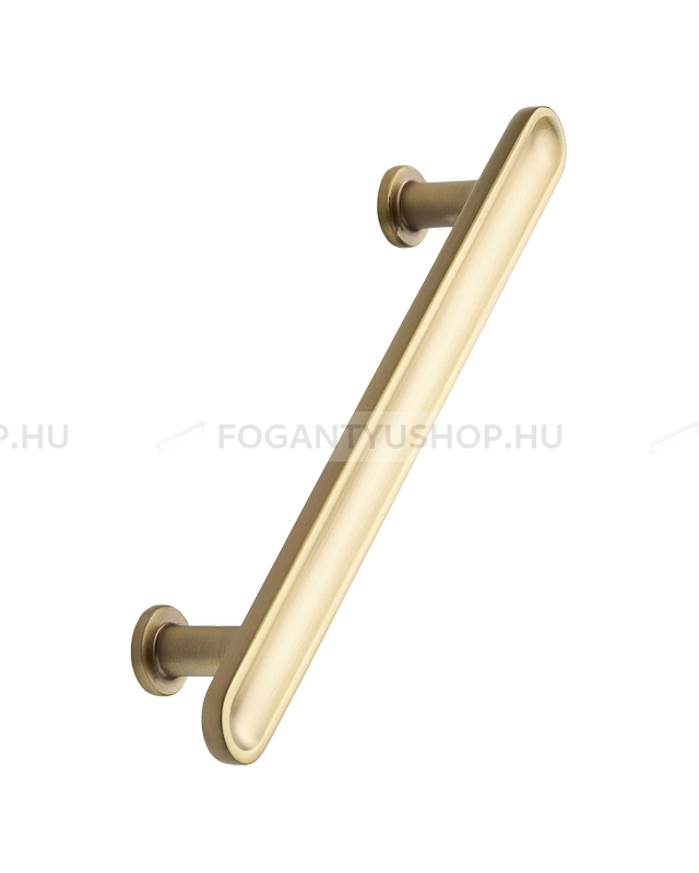 FURNIPART Bútorfogantyú - CHATEAU 128 - furattáv 128 mm - Szálcsiszolt bronz arany SatBronzE - Zamak fém ötvözet - Egy méretben gyártott színes fém bútorfogantyú